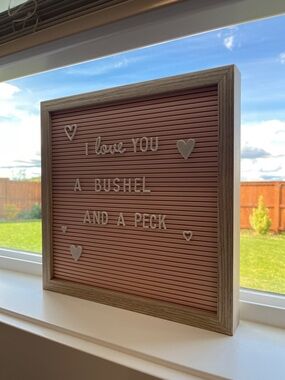 Letter Board with Letters